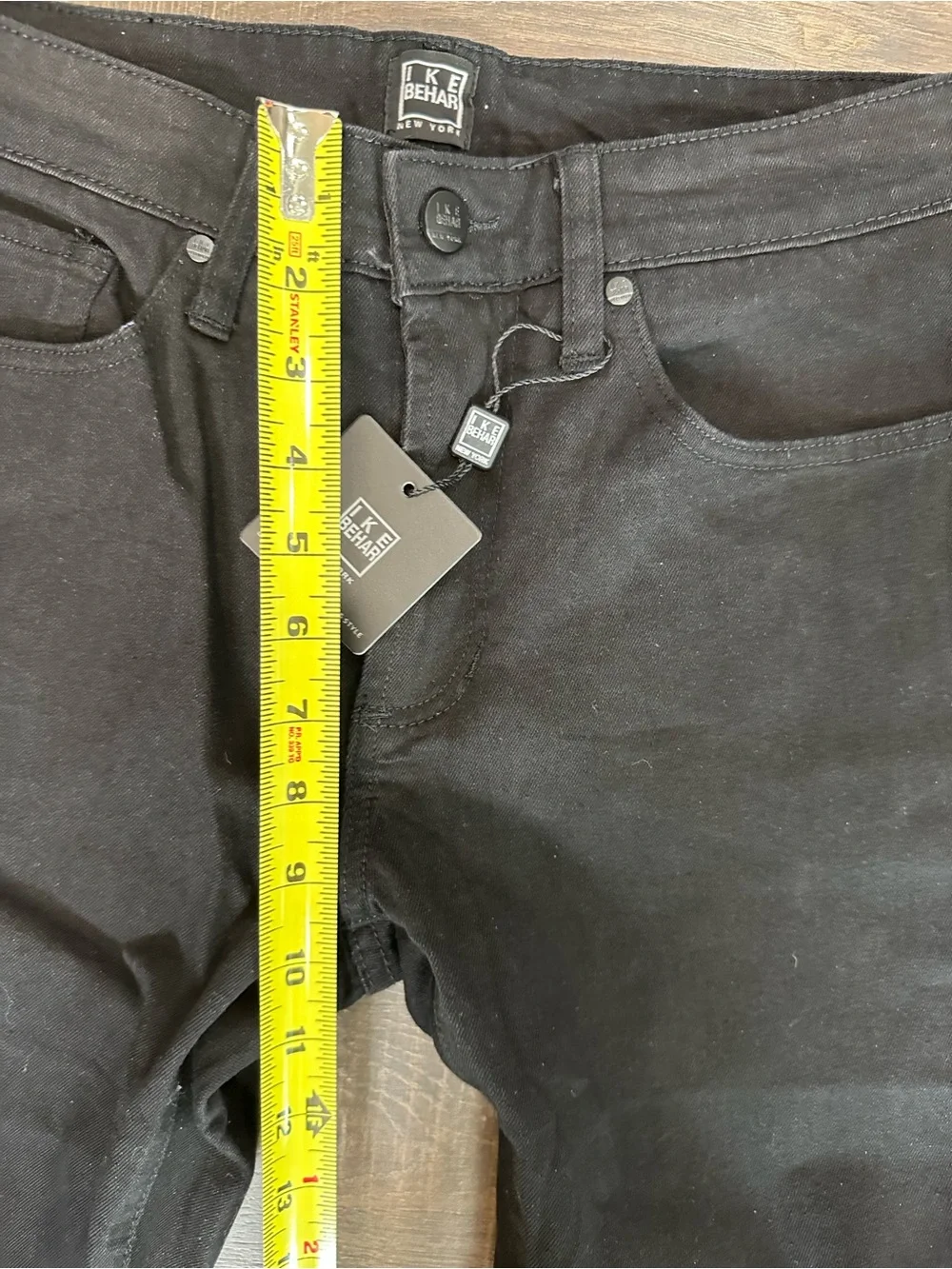 Ike Behar New York Men’s Onyx Black Slim Fit Stretch Jeans 30x30 NWT MSRP $128